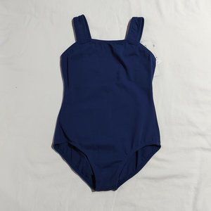 PrimaSoft Navy Square Neck Tank Leotard 12